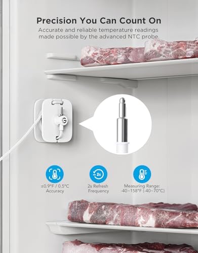 GoveeLife Bluetooth Refrigerator Thermometer Sensor with Alarm, 1-Pack - Image 5