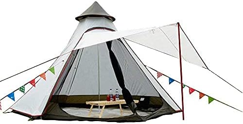 PlayDo Waterproof 380CM/12.5ft Camping Teepee Tent Yurt Tent with Screen for Outdoor Camping Hiking Hunting 4 Persons by Blowuprooftentsinflatable