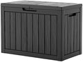 EasyUp 55 Gal Waterproof Resin Outdoor Storage Box UV Resistant Deck Box by EASYUP