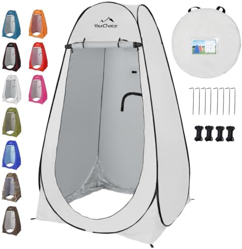 Your Choice Pop Up Shower Tent 47.2" Wx74.8/82.7" H Privacy Changing Tent by YourChoice
