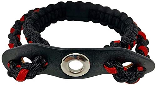 Bow Archery Wrist Sling 550 Paracord - Survival Hunting Shooting - 100% Full Grain Leather with Metal Grommet (Multiple Camo Options)