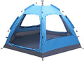 Family Camping Pop Up Tent, 3-4 Person Automatic Instant Tent with Shelter, Double Layers Waterproof, Windproof, Anti-UV with Carry Bag for Backpacker, Beach, Outdoor, Traveling, Hiking by Unknown