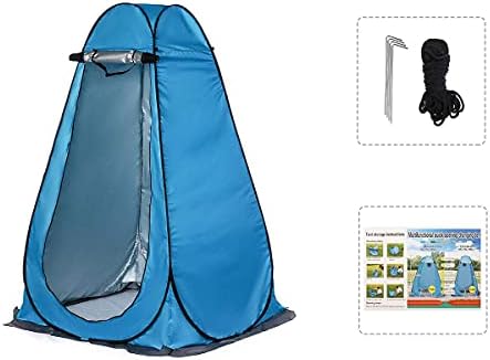 LUSTAR Portable Privacy Shower Toilet Outdoor Camping Tent Shed UV Swim Dressing Latrine Toilet Bird Watching Changing Tent with Bag - Image 2