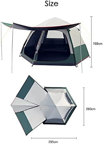YXCKG Tents for Camping 8 Person Tent Cabin Tent, Automatic Instant Setup Pop Up Instant Tent with Sun Shelter, Pop Up Tent with Moisture-Proof Mat, Easy Setup with Large Mesh for Ventilation - Image 7