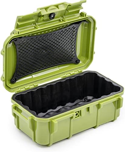 Seahorse 57 Portable Waterproof Dry Box Protective Case - Travel Safe/Mil Spec / IP67 Waterproof/USA Made - for Cameras, Action Cams, Ammunition, Rifle Ammo, Marine (Green) (SE57GR) by SeahorseCases