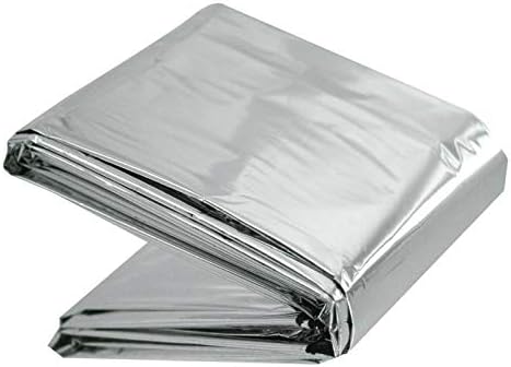 ASA TECHMED Emergency Mylar Thermal Blankets Bulk, Space Blanket Survival kit Camping Blanket, First Aid Kit for Outdoors, Survival, Hiking, Natural Disasters, First Aid, Marathons. 3 Pcs