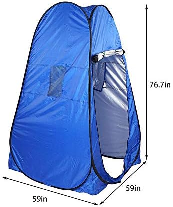 LUSTAR Portable Privacy Shower Toilet Camping Pop Up Tent Camouflage/UV Function Outdoor Bath Dressing Tent/Photography Tent Blue - Image 3