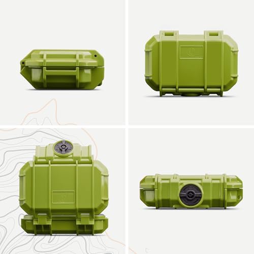 52 Dry Box Protective Case with Pick & Pluck Foam - Travel Safe/Mil Spec/Waterproof/USA Made - for Pistols, Cameras, Phones, Camping, Fishing, Hiking, Traveling, Water Sports, Knives (Green) - Image 2