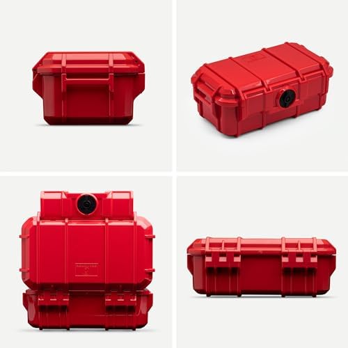 Evergreen 57 Waterproof Dry Box Protective Case - Travel Safe/Mil Spec/USA Made - for Cameras, Phones, Ammo Can, Camping, Hiking, Boating, Water Sports, Knives, & Survival (Red) - Image 2