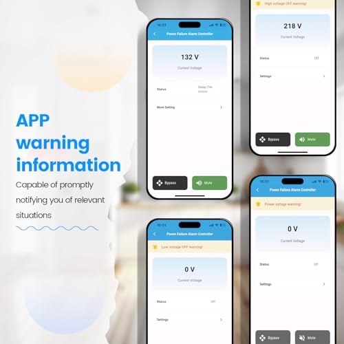 Wi-Fi Smart Power Failure Alarm with Surge Protector, Remotely Monitor and Control Your Refrigerator Via App, Ensuring The Safety of Refrigerator and Food Stored Inside - Image 3