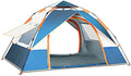 Ergocar Camping Tent 210T Oxford Cloth Waterproof Windproof Dome Adults Tent, 2-4 Man Ultraligh Ventilated 2 Doors & 2 Windows Pop up Tent for Family Long Trip, Hiking & Fishing by Ergocar