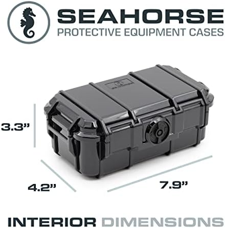 Seahorse 57 Portable Waterproof Dry Box Protective Case - Travel Safe/Mil Spec / IP67 Waterproof/USA Made - for Cameras, Action Cams, Ammunition, Rifle Ammo, Marine (Black) (SE57BK) - Image 6
