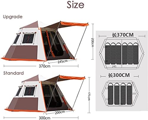 YXCKG Pop Up Tent for 3 to 4 Person, Camping Outdoor Tent, Family Camping Tent with 360° Panoramic View, Ventilation, Waterproof Dome Tent for Kids, Camping, Beach, and Outdoor - Image 7