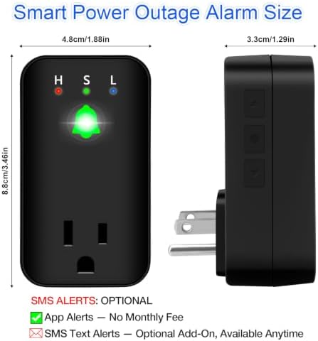 Power Failure Alarm with WiFi App Notifications, Smart Power Outage Alarm - Image 4