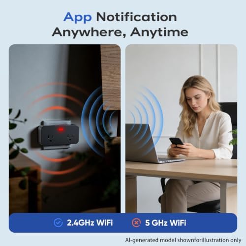 Power Failure Alarm WiFi, Smart Power Outage Alarm, App Remote Cancel Alert - Image 2