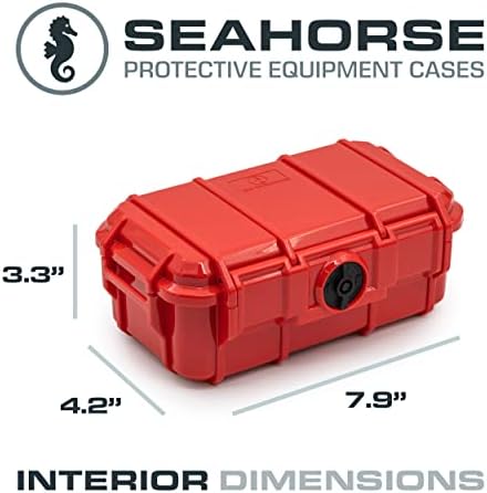 Seahorse 57 Portable Waterproof Dry Box Protective Case - Travel Safe/Mil Spec / IP67 Waterproof/USA Made - for Cameras, Action Cams, Ammunition, Rifle Ammo, Marine (Red), SE57RD - Image 6