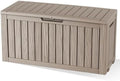 EasyUp 150 Gallon Resin Deck Box, Waterproof Outdoor Storage Box, Grey by EASYUP