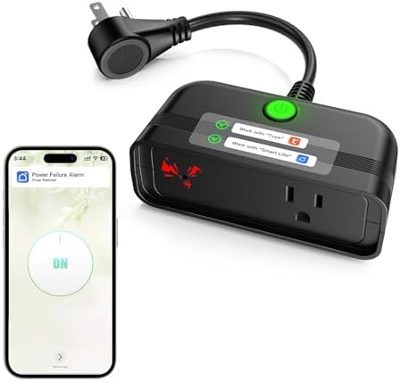 Power Failure Alarm WiFi, Outdoor Power Outage Alarm, App Alert, Loud 110dB by Satisure