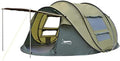LUSTAR Outdoor Camping Tents 3-4 Person Automatic Pop Up Instant Tent Hiking Travelling Tourist Fishing Beach Tents Awnings by LUSTAR