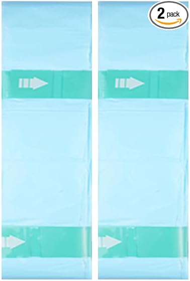 Refill Bags Dry Flush Toilet - 60 Uses -Blue