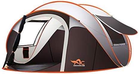 LUSTAR Outdoor Full-Automatic Instant Unfold Rain-Proof Tent Family Multi-Functional Portable Dampproof Camping Tent Suit by LUSTAR
