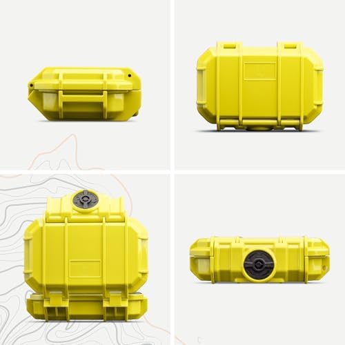 52 Dry Box Protective Case with Pick & Pluck Foam - Travel Safe / Mil Spec / Waterproof / USA Made - for Pistols, Cameras, Phones, Camping, Fishing, Hiking, Traveling, Water Sports, Knives (Yellow) - Image 2