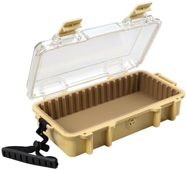 Hlotmeky Waterproof Dry Box Tactical Desert Tan Watertight Storage Box by Hlotmeky