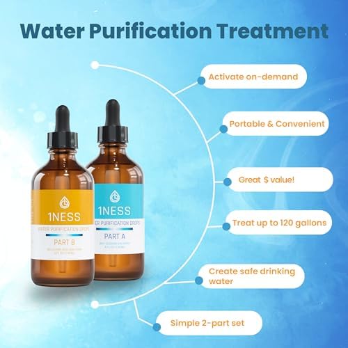 1ness Chlorine Dioxide Kit | 2 Part Liquid Classic 1:1 Set | Citric Acid 50% : Sodium Solution 28% | 1x 4oz Solution A + 1x 4oz Solution B - Image 6