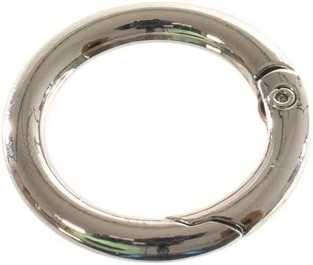 Paracord Planet Spring Gate O Rings – Available in 3/4 Inch and 1 Inch Sizes – Silver, Bronze, and Gold Color Options (50 Pack, 3/4 Inch, Silver)