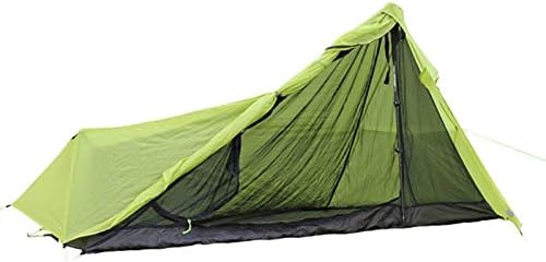 Ultralight Waterproof Two-Layer Pole-less UL Trekking Pole Pyramid Tent by LUSTAR