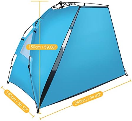 Camping Tent, Easy Set Up Family Tent,Waterproof and Windproof Beach Tent, Make Your Camping Trip Comfortable and Enjoyable - Image 4