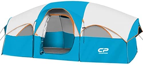 CAMPROS CP 8 Person Camping Tent, Room Divider, Rainfly, Weather Resistant by CAMPROSTents