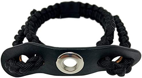Bow Archery Wrist Sling 550 Paracord - Survival Hunting Shooting - 100% Full Grain Leather with Metal Grommet (Multiple Camo Options)
