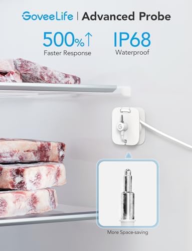 GoveeLife WiFi Refrigerator Thermometer 2-Pack with Gateway & LCD Display - Image 4