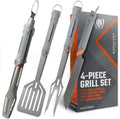Dalstrong 4-Pc BBQ Grill Tool Set - Knife, Fork, Spatula & Locking Tongs by Dalstrong