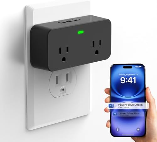 Power Failure Alarm WiFi, Smart Power Outage Alarm, App Remote Cancel Alert by Satisure