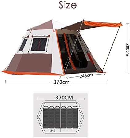 YXCKG 6 Person Tent Pop Up Tents for Camping, Automatic Portable Tent with Aluminum Poles, Easy Setup Family Camping Instant Tent Waterproof for Outdoor Hiking Beach (Color : Green) - Image 7