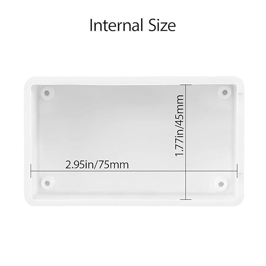LeMotech Project Box 5 Pieces ABS Plastic Electrical Project Case Small Junction Box for Electronics White 3.15 x 1.97 x 1.02 inch (80 x 50x 26 mm)