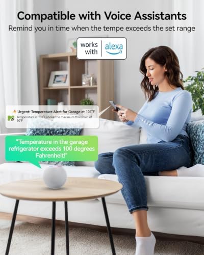 MOCREO WiFi Remote Refrigerator Thermometer, Night Light Hub & 2 Sensor - Image 7