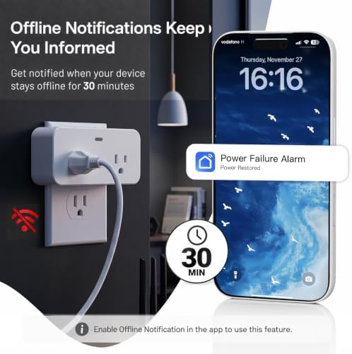 WiFi Power Failure Alarm for Outlet, Freezer & GFCI Trip with APP Alerts - Image 4