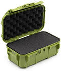 Evergreen 57 Waterproof Dry Box Protective Case with Pick & Pluck Foam - Travel Safe/Mil Spec/USA Made - for Cameras, Phones, Hiking, Boating, Water Sports, Action Cams (Green) by EvergreenCases