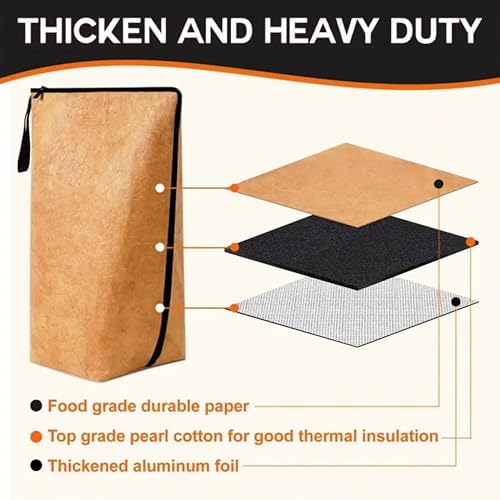 NCA - BBQ Set | BBQ Prep Tub 4gallon, BBQ Blanket, 21" Meat Resting Bag, Insulated Triple Layer | Foldable Cutting Board, Drain Plug - Image 4