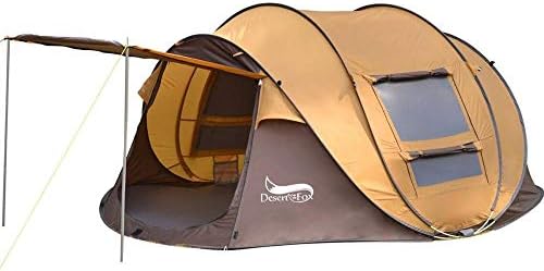 LUSTAR Outdoor Camping Tents 3-4 Person Automatic Pop Up Instant Tent Hiking Travelling Tourist Fishing Beach Tents Awnings by LUSTAR