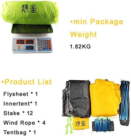 Windchaser 2person 3-4 Season 20D Silicon Nylon Outdoor Mountaineering Tunnel Tent Camping Hikking Ultralight Tent - Image 6