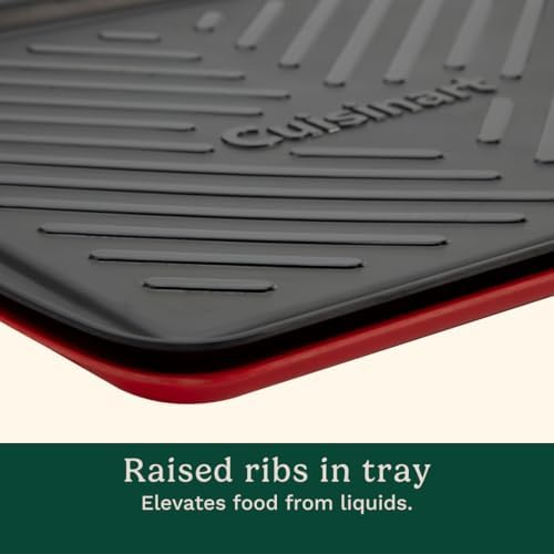 Cuisinart CPK-210 Grilling Prep and Serve Trays, Black and Red Large 18” x 14.5” - Image 4