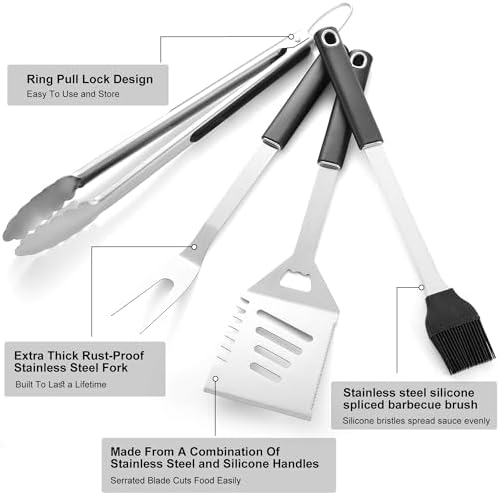 Griddle Accessories Kit - Heavy Duty Grill Tools Set, Grilling Accessories - Image 4
