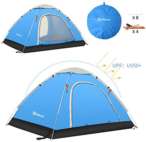 Pop Up Tent For 2 Person Ultralight Backpack Tent For Adults Kids 4 Season - Image 3
