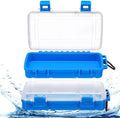Foilswirl 2 Pack Waterproof Dry Box for Kayak Boat, Small with Clips by Foilswirl