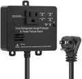Ortis Refrigerator Surge Protector & Power Failure Alarm, Protects Against Voltage Abnormalities, with LED Indicator Light & 110dB Alarm, Ideal for Refrigerators, Freezers, and Sewage, Black by SafeEfficientToolSwitches