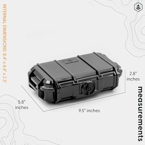 Evergreen Dry Box Tech Organizer – For Camera, Cables, Hard Drives, Memory Cards, Keys, Compatible with GoPro, Airtags (Medium, PROFoam, Orange) - Image 6